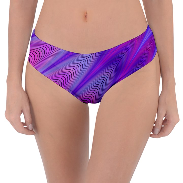 Purple Star Sun Sunshine Fractal Reversible Classic Bikini Bottoms