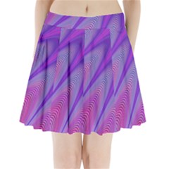 Purple Star Sun Sunshine Fractal Pleated Mini Skirt by BangZart