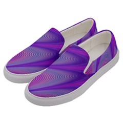 Purple Star Sun Sunshine Fractal Men s Canvas Slip Ons by BangZart