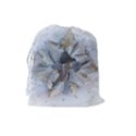 Winter Frost Ice Sheet Leaves Drawstring Pouches (Large)  View2