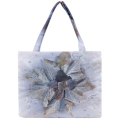 Winter Frost Ice Sheet Leaves Mini Tote Bag