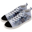 Winter Frost Ice Sheet Leaves Men s Mid-Top Canvas Sneakers View2