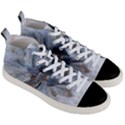 Winter Frost Ice Sheet Leaves Men s Mid-Top Canvas Sneakers View3