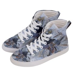 Winter Frost Ice Sheet Leaves Women s Hi-top Skate Sneakers