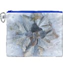 Winter Frost Ice Sheet Leaves Canvas Cosmetic Bag (XXXL) View1