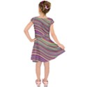 Wave Abstract Happy Background Kids  Short Sleeve Dress View2