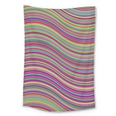 Wave Abstract Happy Background Large Tapestry