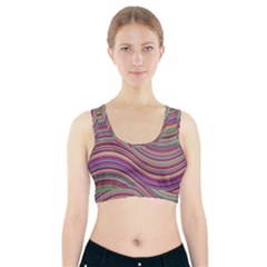 Wave Abstract Happy Background Sports Bra With Pocket by BangZart