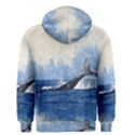 Whale Watercolor Sea Men s Zipper Hoodie View2