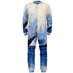 Whale Watercolor Sea Onepiece Jumpsuit (men)  by BangZart