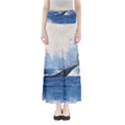 Whale Watercolor Sea Full Length Maxi Skirt View1