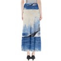 Whale Watercolor Sea Full Length Maxi Skirt View2