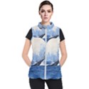 Whale Watercolor Sea Women s Puffer Vest View1