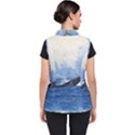 Whale Watercolor Sea Women s Puffer Vest View2