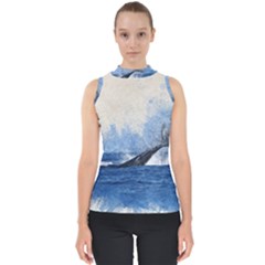 Whale Watercolor Sea Shell Top