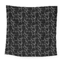 Black And White Textured Pattern Square Tapestry (Large) View1