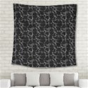 Black And White Textured Pattern Square Tapestry (Large) View2