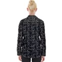 Black And White Textured Pattern Womens Long Sleeve Shirt View2