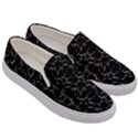 Black And White Textured Pattern Men s Canvas Slip Ons View3