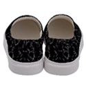 Black And White Textured Pattern Men s Canvas Slip Ons View4