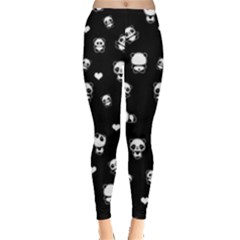 Panda Pattern Leggings  by Valentinaart