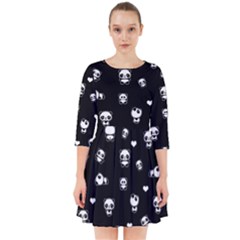 Panda Pattern Smock Dress