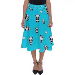 Panda Pattern Perfect Length Midi Skirt