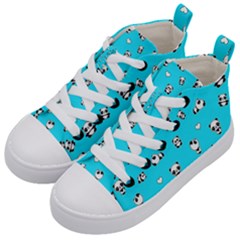 Panda Pattern Kid s Mid-top Canvas Sneakers