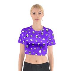 Panda Pattern Cotton Crop Top by Valentinaart