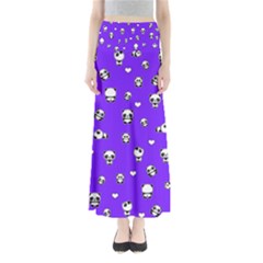 Panda Pattern Full Length Maxi Skirt by Valentinaart