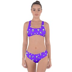 Panda Pattern Criss Cross Bikini Set by Valentinaart