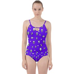 Panda Pattern Cut Out Top Tankini Set by Valentinaart