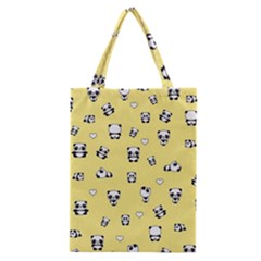 Panda Pattern Classic Tote Bag by Valentinaart