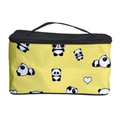 Panda Pattern Cosmetic Storage Case by Valentinaart