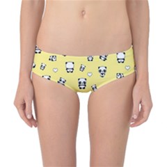 Panda Pattern Classic Bikini Bottoms by Valentinaart