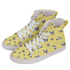 Panda Pattern Women s Hi-top Skate Sneakers by Valentinaart