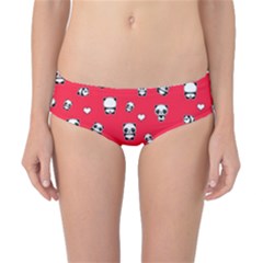 Panda Pattern Classic Bikini Bottoms by Valentinaart