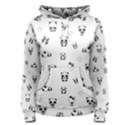 Panda pattern Women s Pullover Hoodie View1