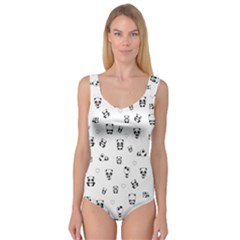 Panda Pattern Princess Tank Leotard  by Valentinaart