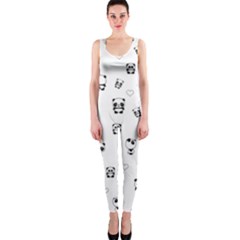 Panda Pattern Onepiece Catsuit by Valentinaart