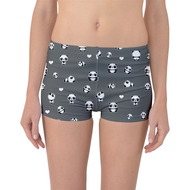 Panda pattern Boyleg Bikini Bottoms