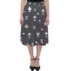 Panda Pattern Folding Skater Skirt by Valentinaart