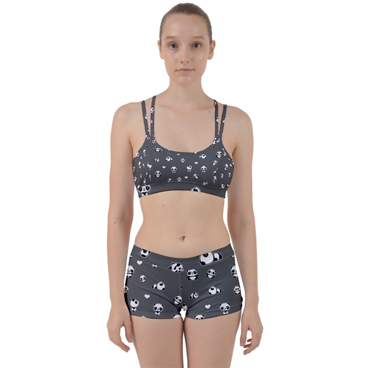 Panda pattern Women s Sports Set