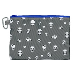 Panda Pattern Canvas Cosmetic Bag (xl)