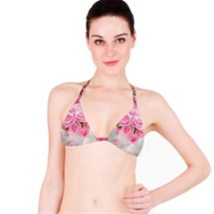 Pink Roses Bikini Top by NouveauDesign