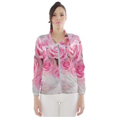 Pink Roses Wind Breaker (women) by NouveauDesign