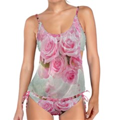 Pink Roses Tankini Set by NouveauDesign