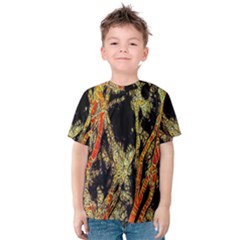 Artistic Effect Fractal Forest Background Kids  Cotton Tee