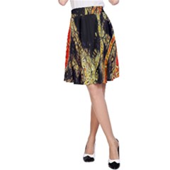 Artistic Effect Fractal Forest Background A-line Skirt