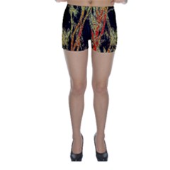 Artistic Effect Fractal Forest Background Skinny Shorts